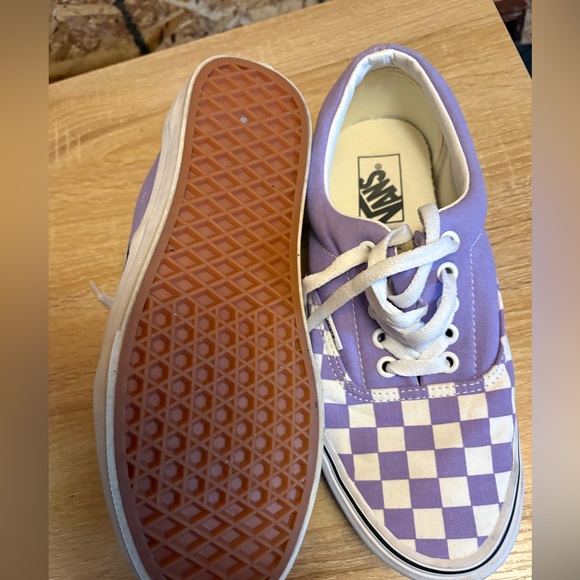 **VINTAGE**Vans Purple Checkered Skateboarding sneakers **RED TAGS** NEW - Picture 15 of 16